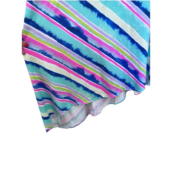 Lilly Pulitzer Magnolia Asymmetrical Midi Ceviche Dress US Size S Striped Halter - Picture 5 of 6